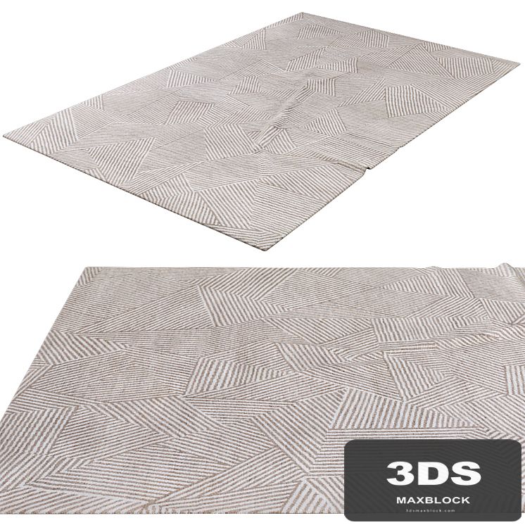 Contemporary 'Broken Glass' Carpet