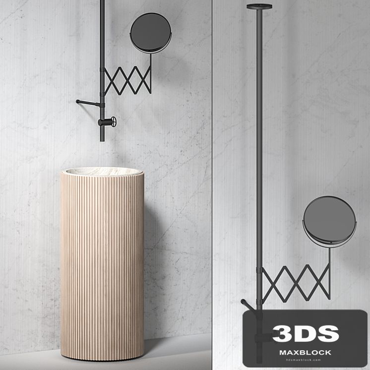 Adda Freestanding Basin + Fontane Bianche (Fantini)