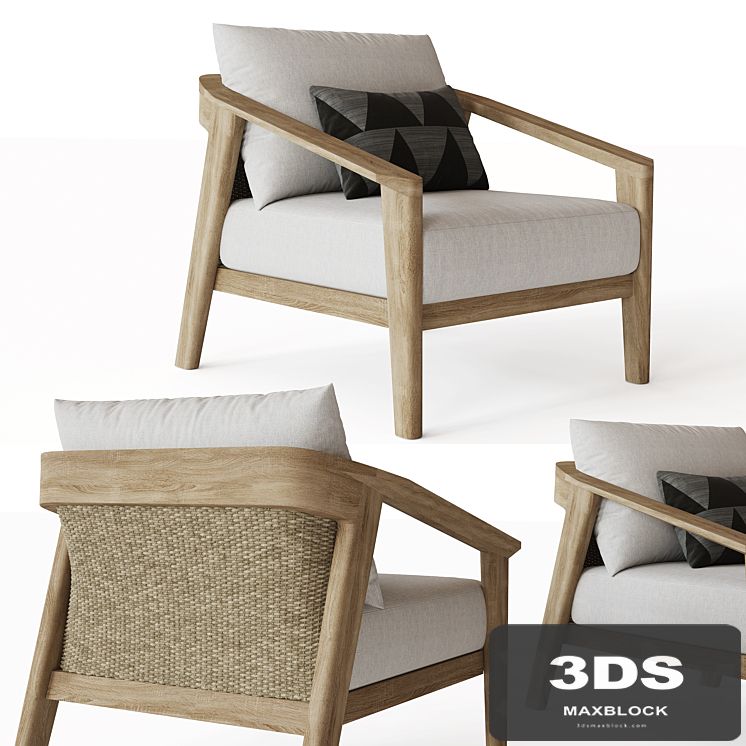 MALTA TEAK LOUNGE CHAIR