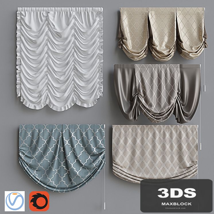 Set of Roman Curtains 4