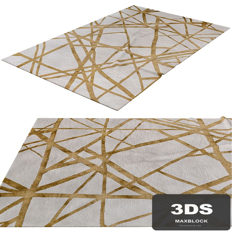 Channels Copper Rug by Kelly Wearstler - THE RUG COMPANY