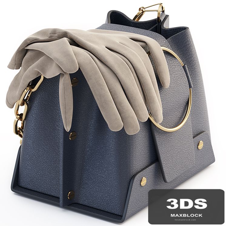 YUZEFI BLUE NAVY DELILA MINI BAG