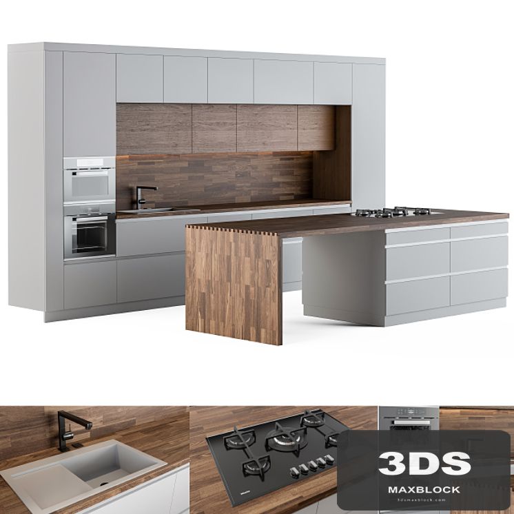 Kitchen Modern Wooden Island
