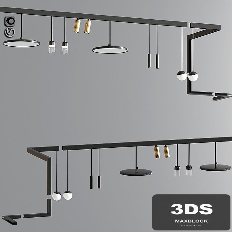 Custom Suspensions Modules Ceiling Track Light 03