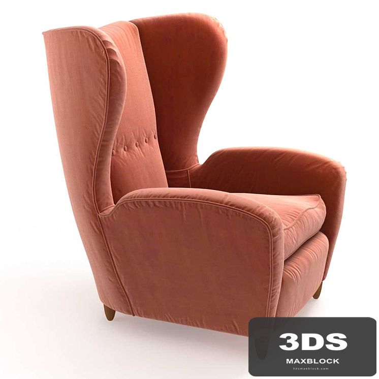 Armchair in the style of Paolo Buffa