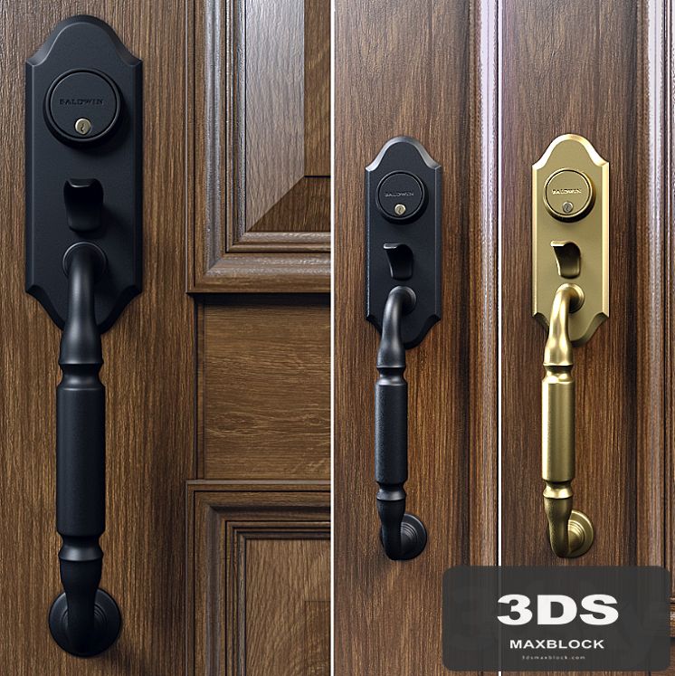 Baldwin. Ashton two-point lock handleset