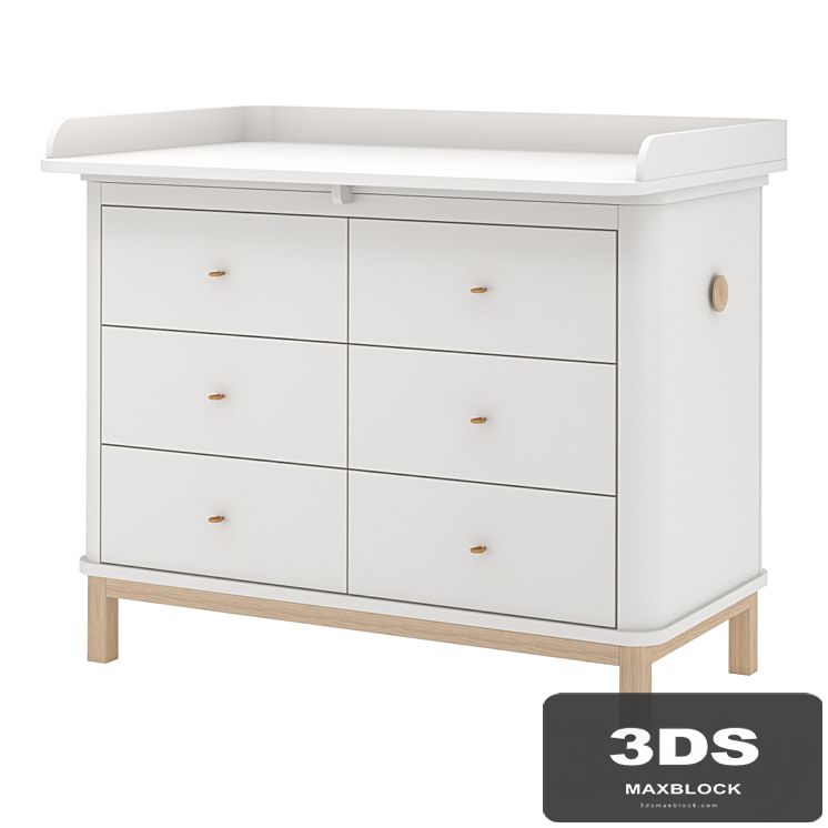 Oliver Furniture Wood Nursery Dresser 6 Drawers