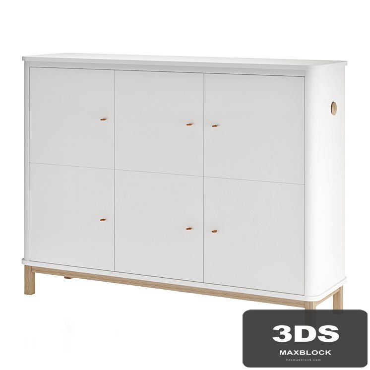 Oliver Furniture Wood Multi Cupboard 3 Doors