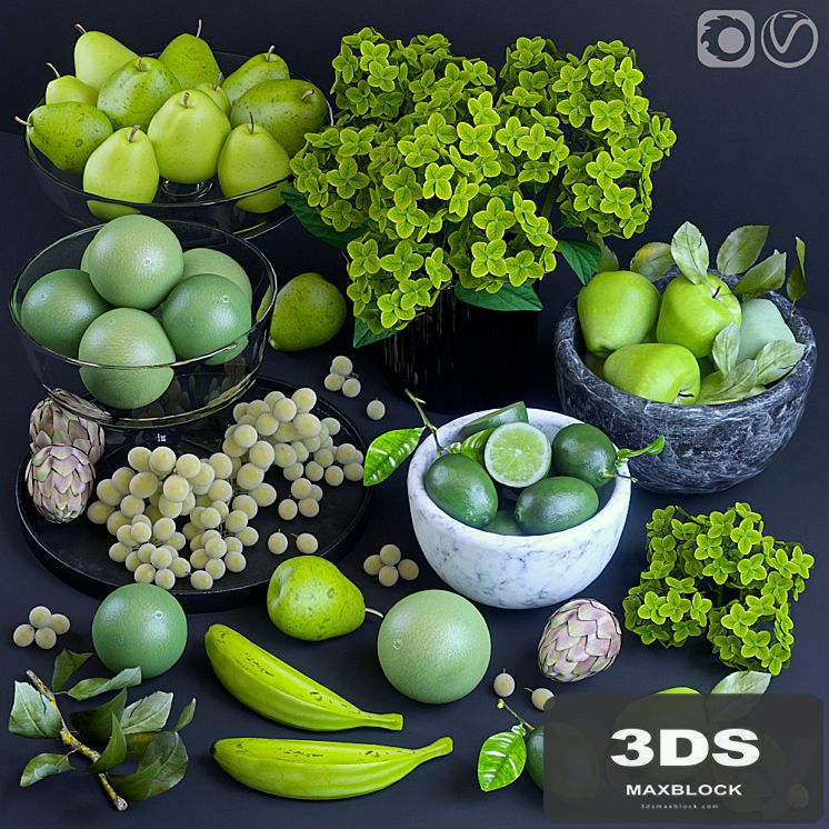 Fruits. Green