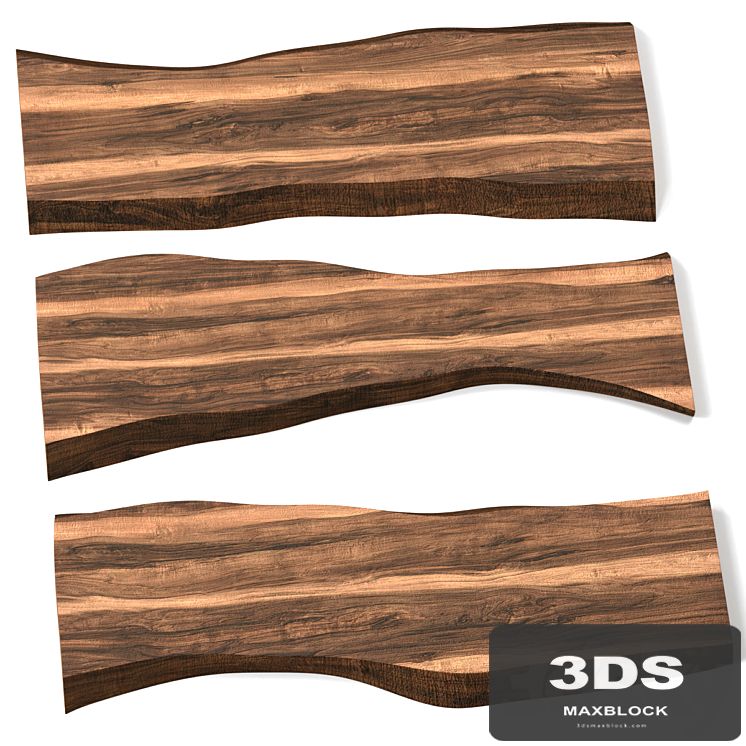 Slabs of wood.