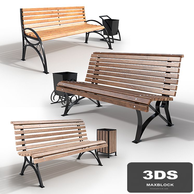 benches and urns