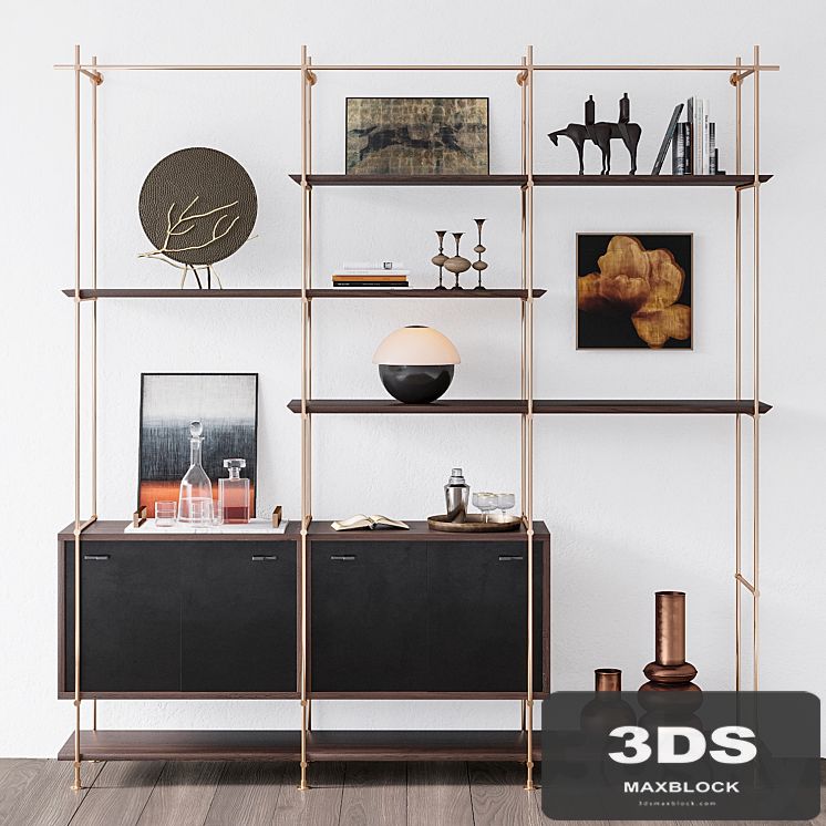 Amuneal 3 Bay Collector's Shelving Unit