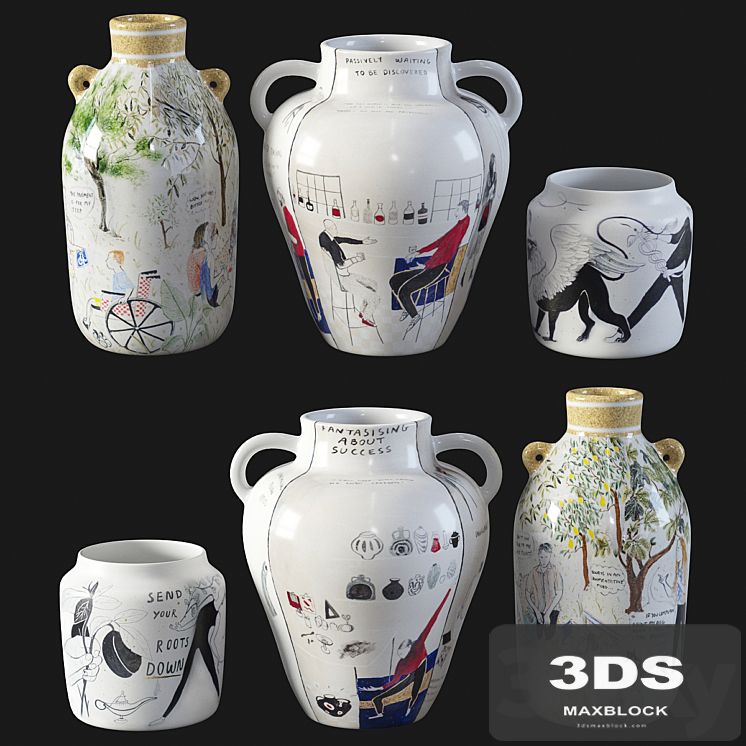 Set of vases by Daphne Christoforou