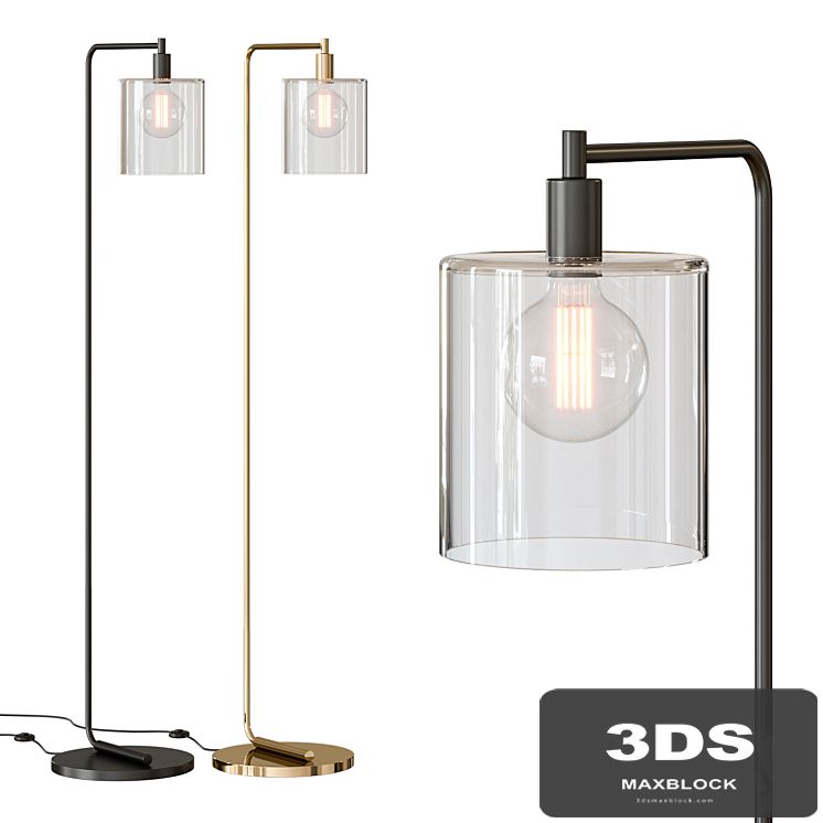 West elm lens floor lamp