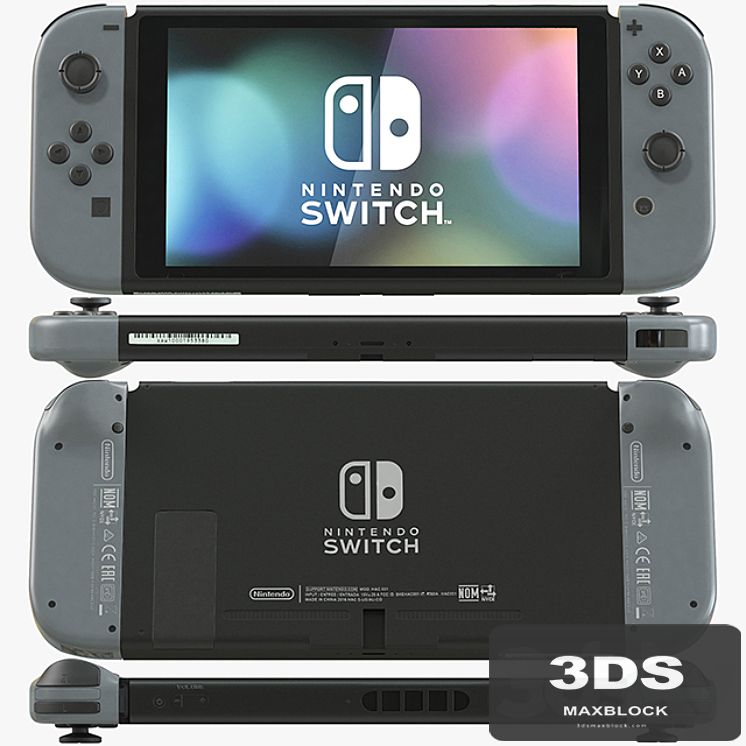 Nintendo Switch with Gray Joy Con