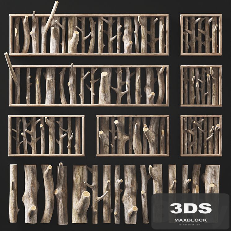 Log clear decor firewood