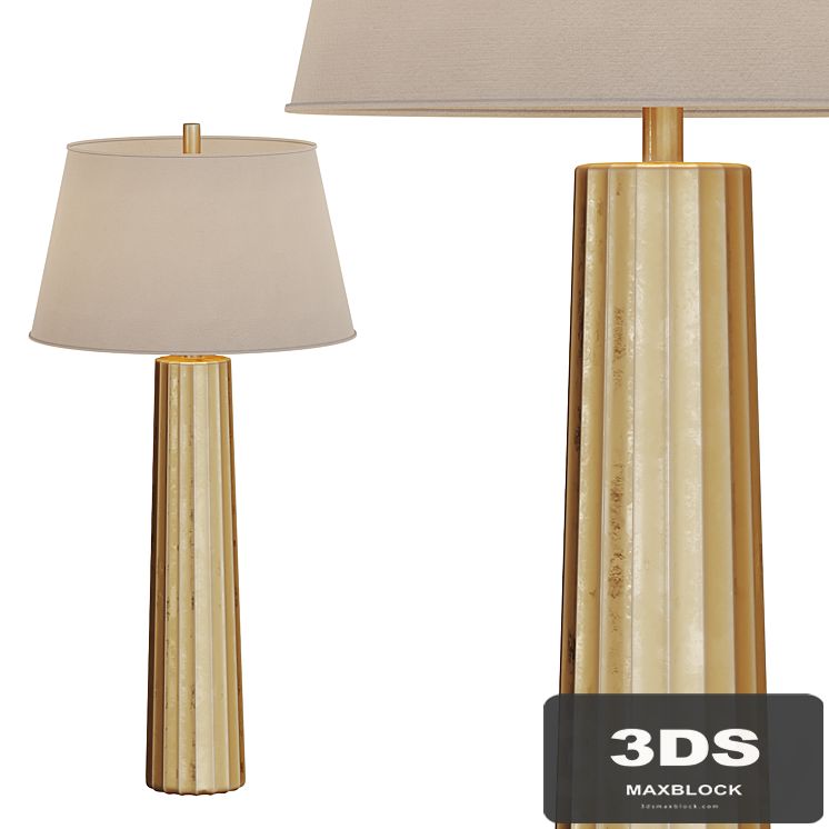 Fluted Spire Large Table Lamp