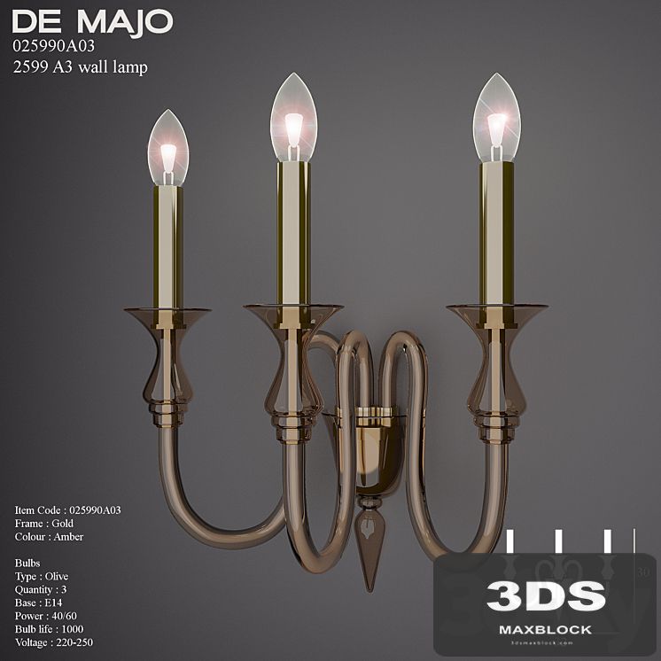 De majo2599A3 wall lamp