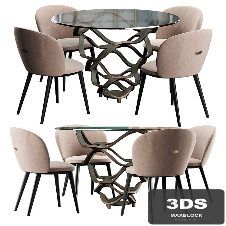 Cantory & Reflex Neolitico dining set