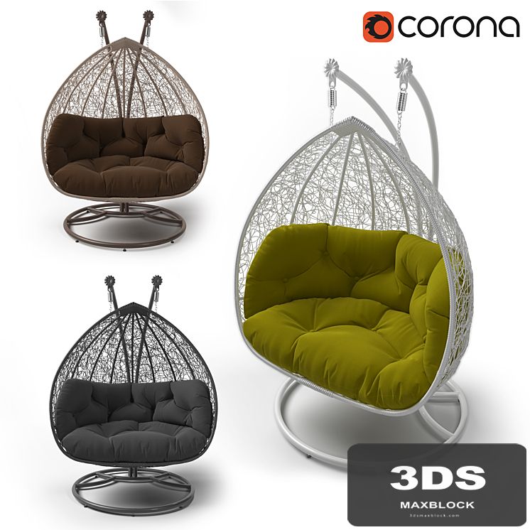 Double cocoon chair