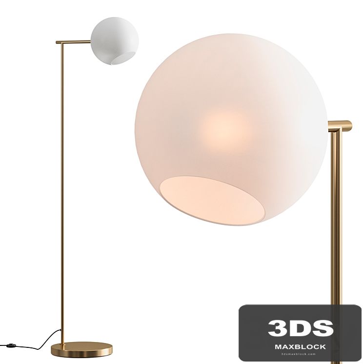 West Elm Staggered Glass Floor Lamp