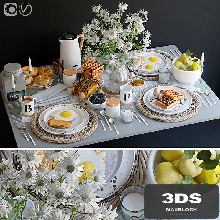 Table setting 36. Breakfast - 3