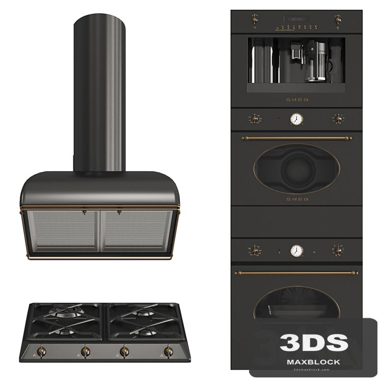 Smeg coloniale black