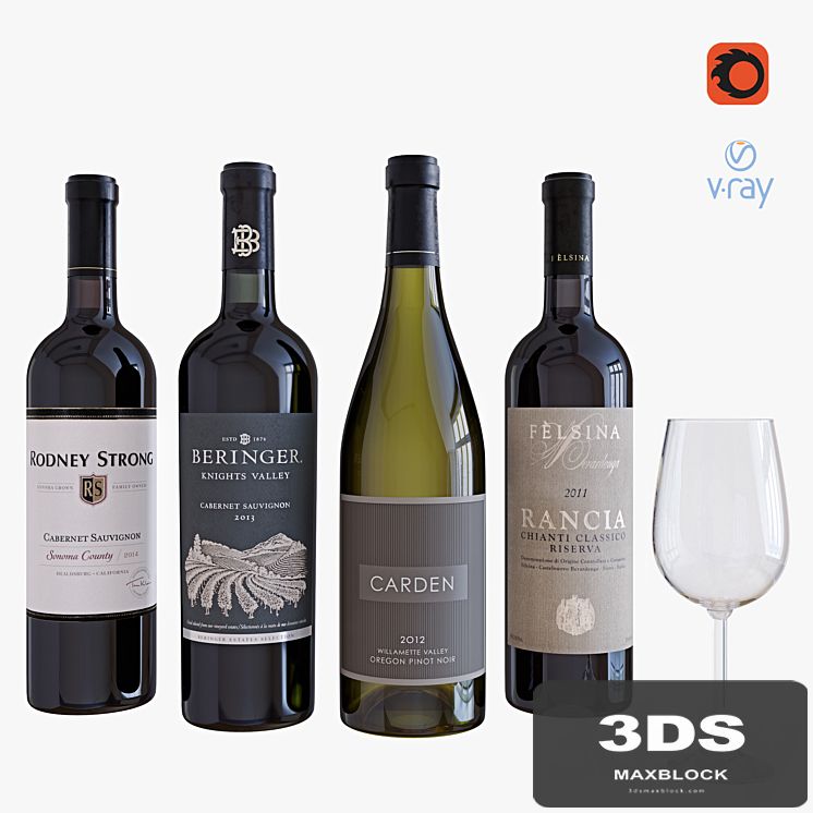 wine bottle set 7