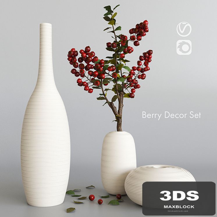 Decorative set with berries