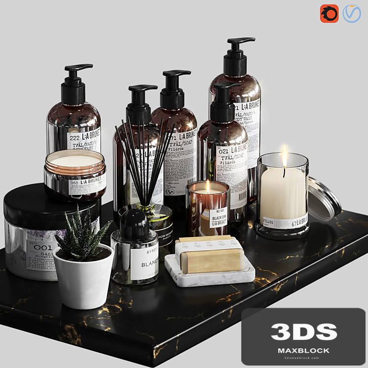 LA Bruket decor set for bathroom-03