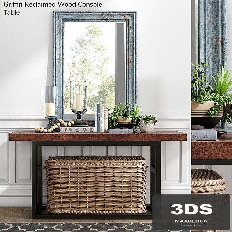 Pottery barn GRIFFIN RECLAIMED WOOD CONSOLE TABLE