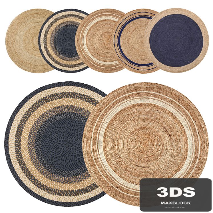 Round jute rug