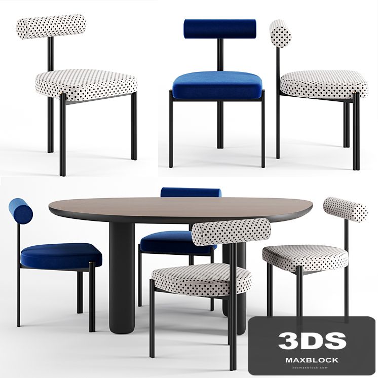 Caillou chair and table by Liu Jo
