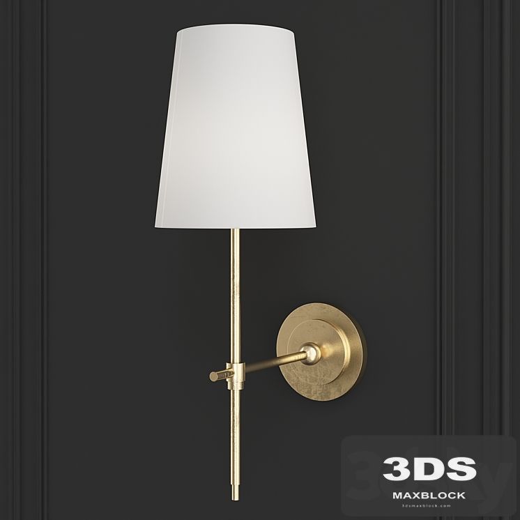Adams Wall Sconce with Linen Shade