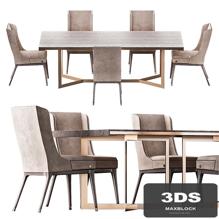 SANTOS Michelangelo Tables and CHIARA Michelangelo Chairs