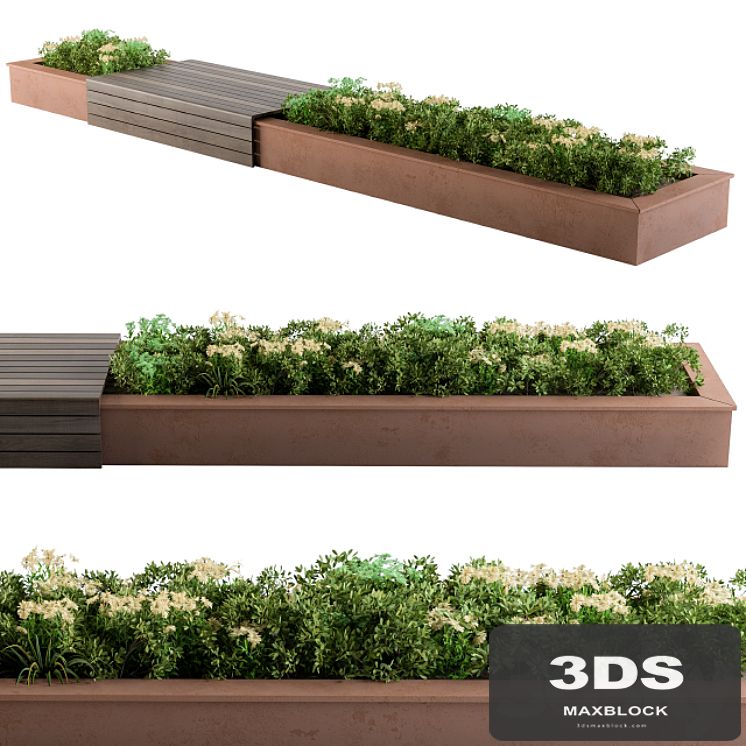 Urban Garden with bench