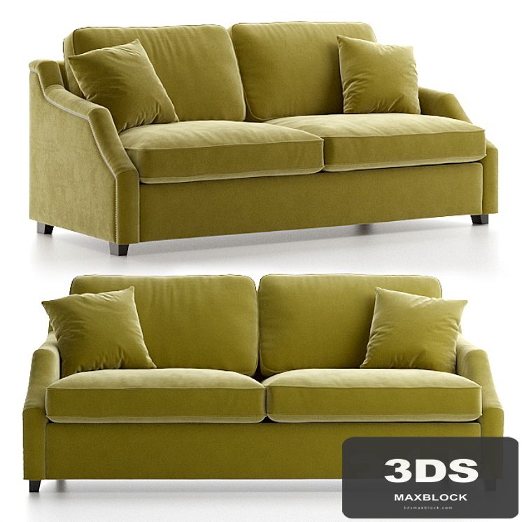 Sofa bed triple Windsor with molding