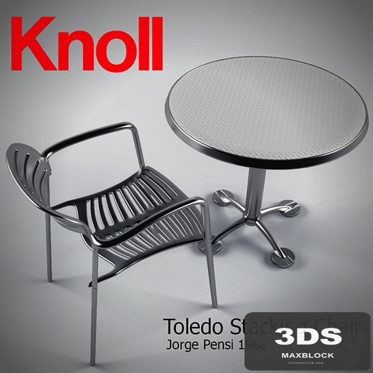 Toledo Stacking Chair and Pensi Table