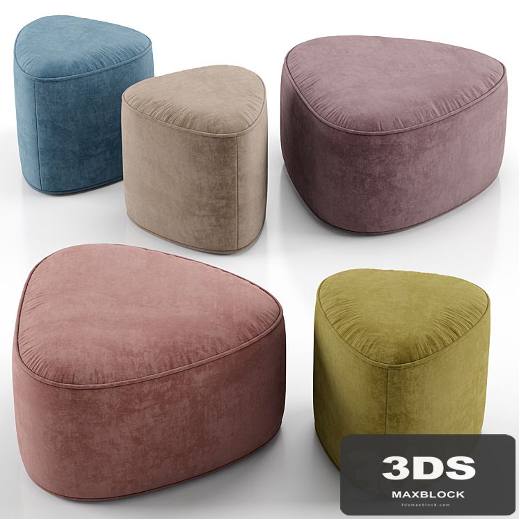 Pebble ottoman - West Elm