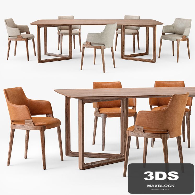 Potocco velis armchair opus table