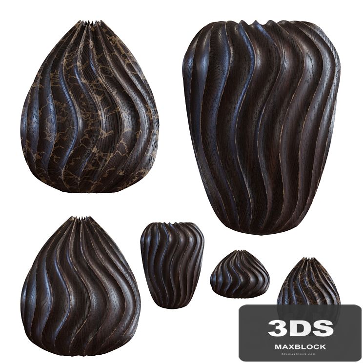 Accessories - Wooden Vases