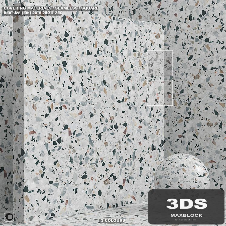 Material (seamless) - stone, terrazzo, quartzite set 143
