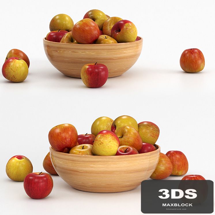 Apples in the bowl.