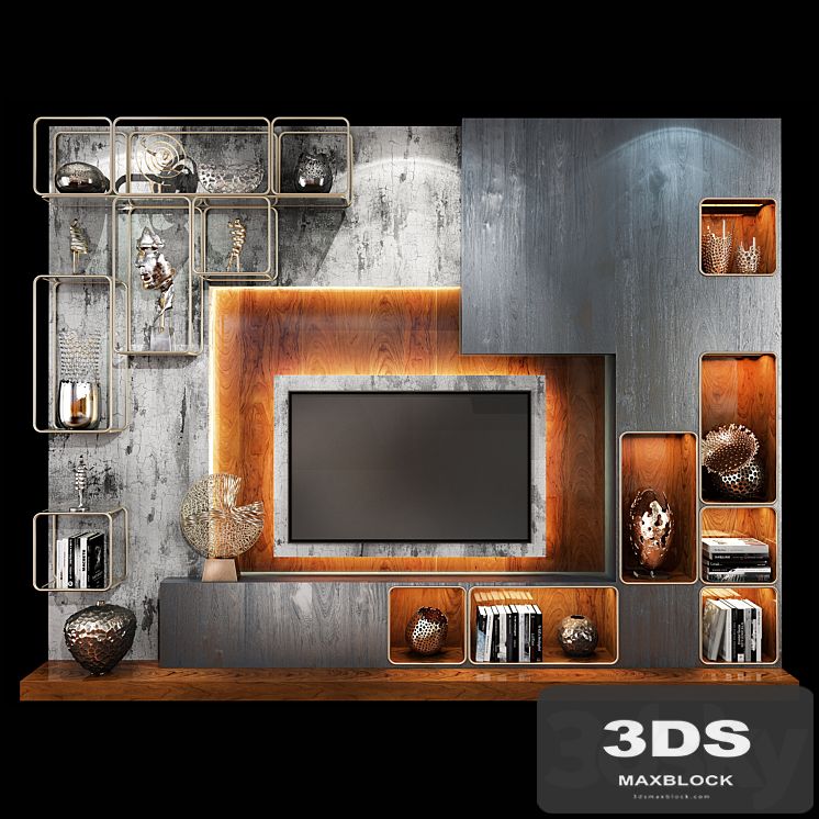 TV Wall Units set 06
