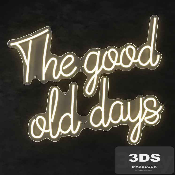 LED text the good old days eichholtz