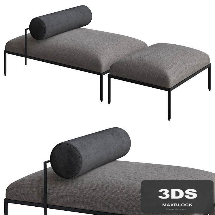 Oly Gallotti & Radice Bench & Pouf