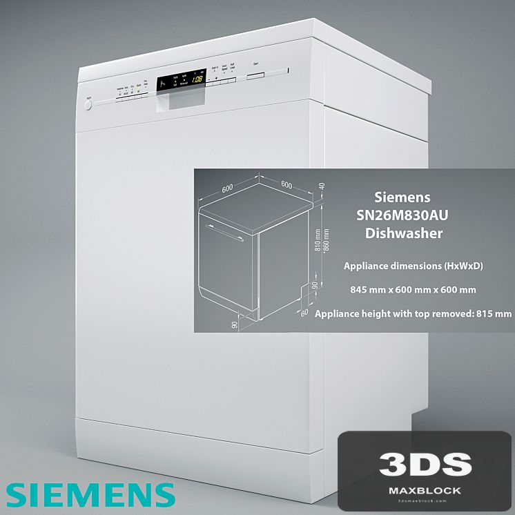 SN26M830AU SIEMENS speedMatic Dishwasher