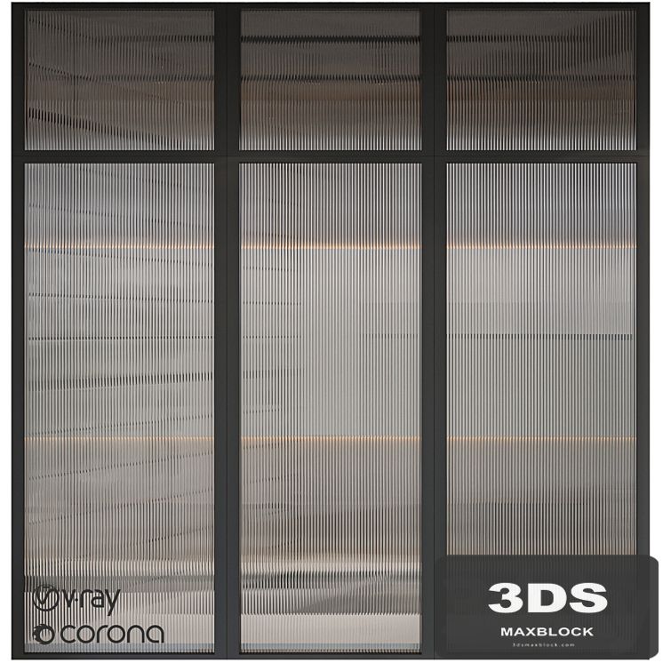Corrugated glass