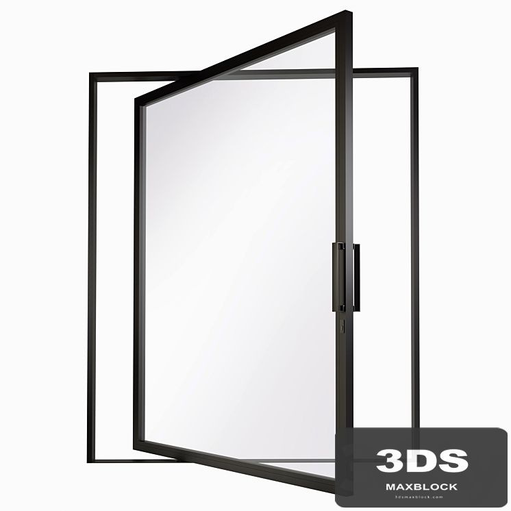 Aluminum pivot door