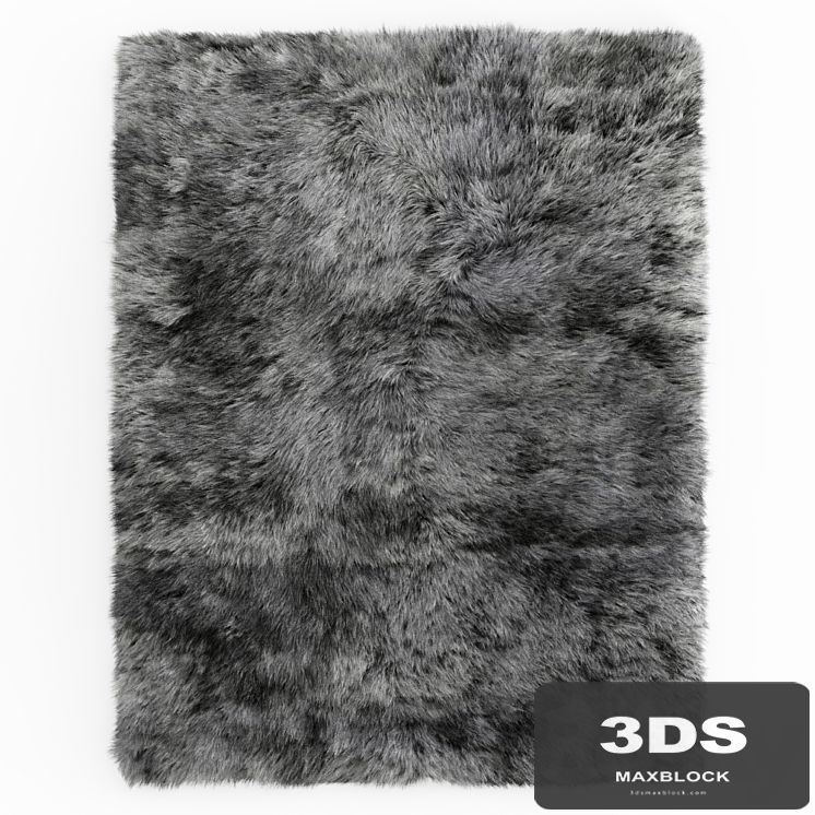 Shaggy Sheepskin Gray Rug